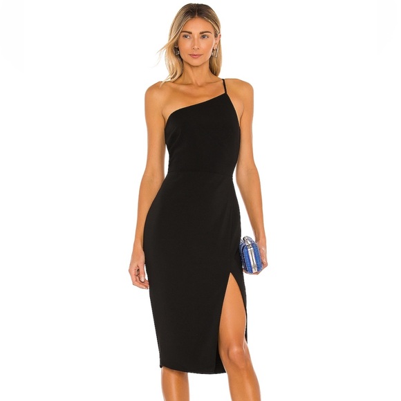 Lovers and Friends Lazo Midi Dress in Black - Picture 1 of 3